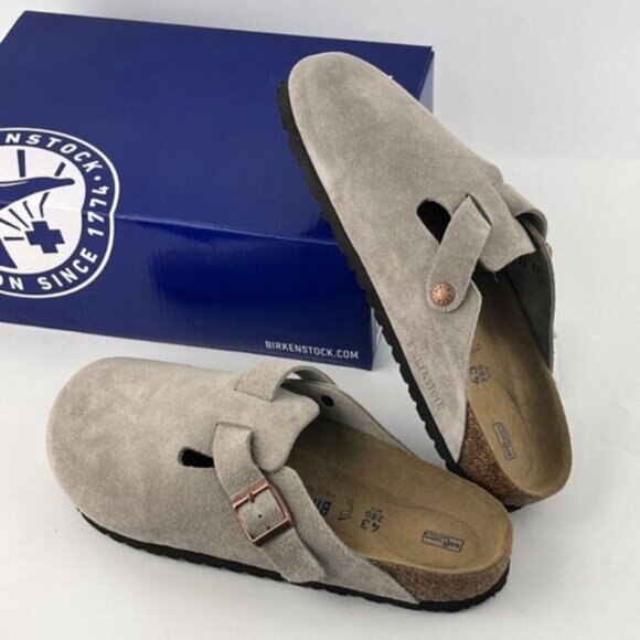 Birkenstock Boston Suede Leather - Taupe Women - Picture 3 of 6